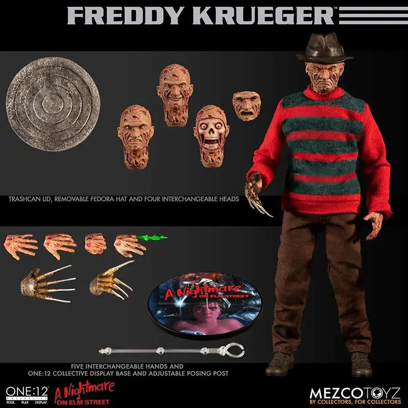 1/12 figura Nightmare on Elm Street Freddy Krueger 16cm