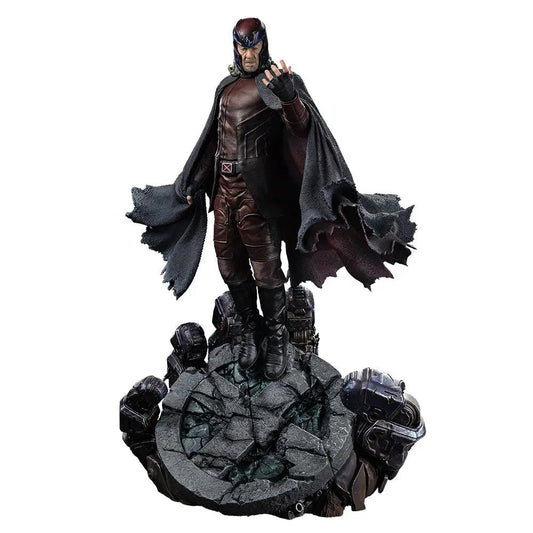Statue Magneto by Iron Studios; Avengers: Doomsday Legacy Replica 1/4 scale, red-brown suit with black cape on a base
