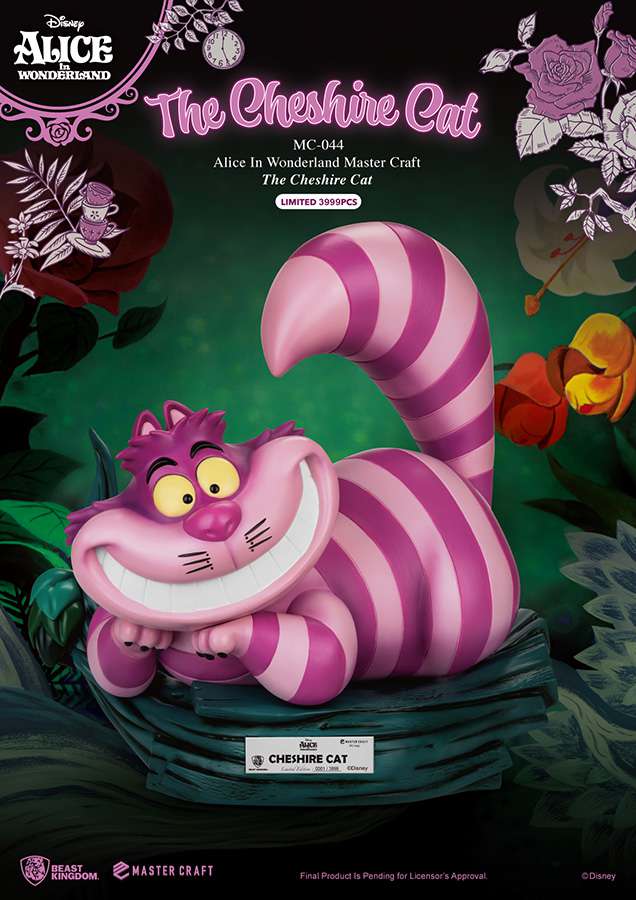 Alicia en el país de las maravillas Estatua Master Craft The Cheshire Cat 36 cm
