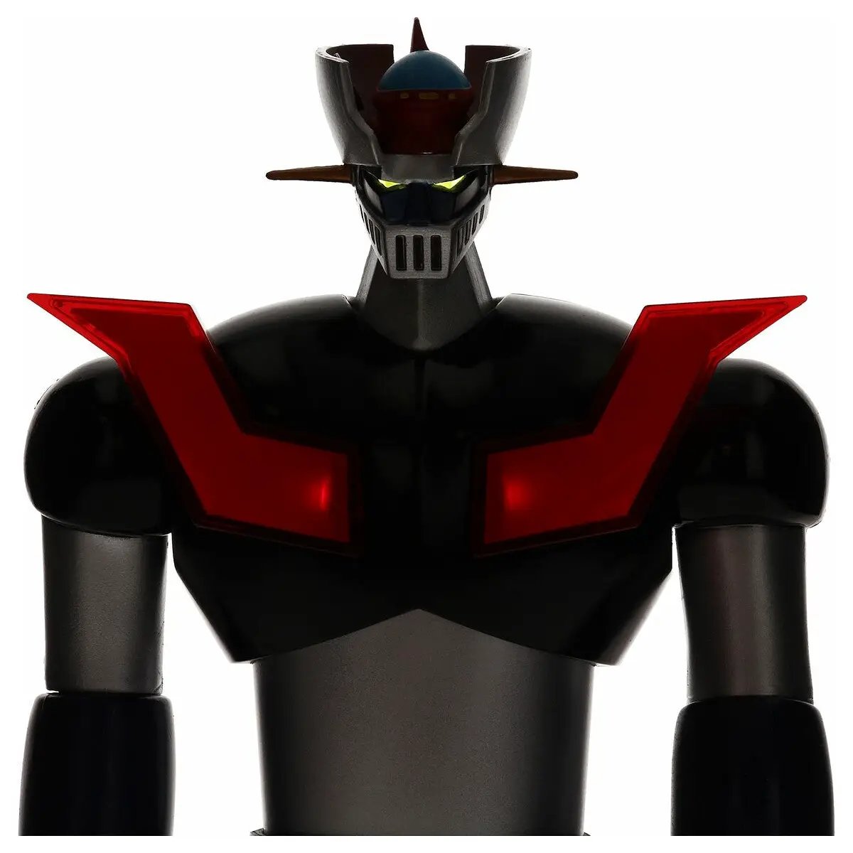 Mazinger Z estatua con luz en PVC, SD TOYS, 30 cm de alto, figura negra con paneles rojos