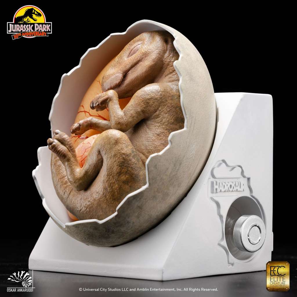 Jurassic park 30th ann hadrosaur egg hatching