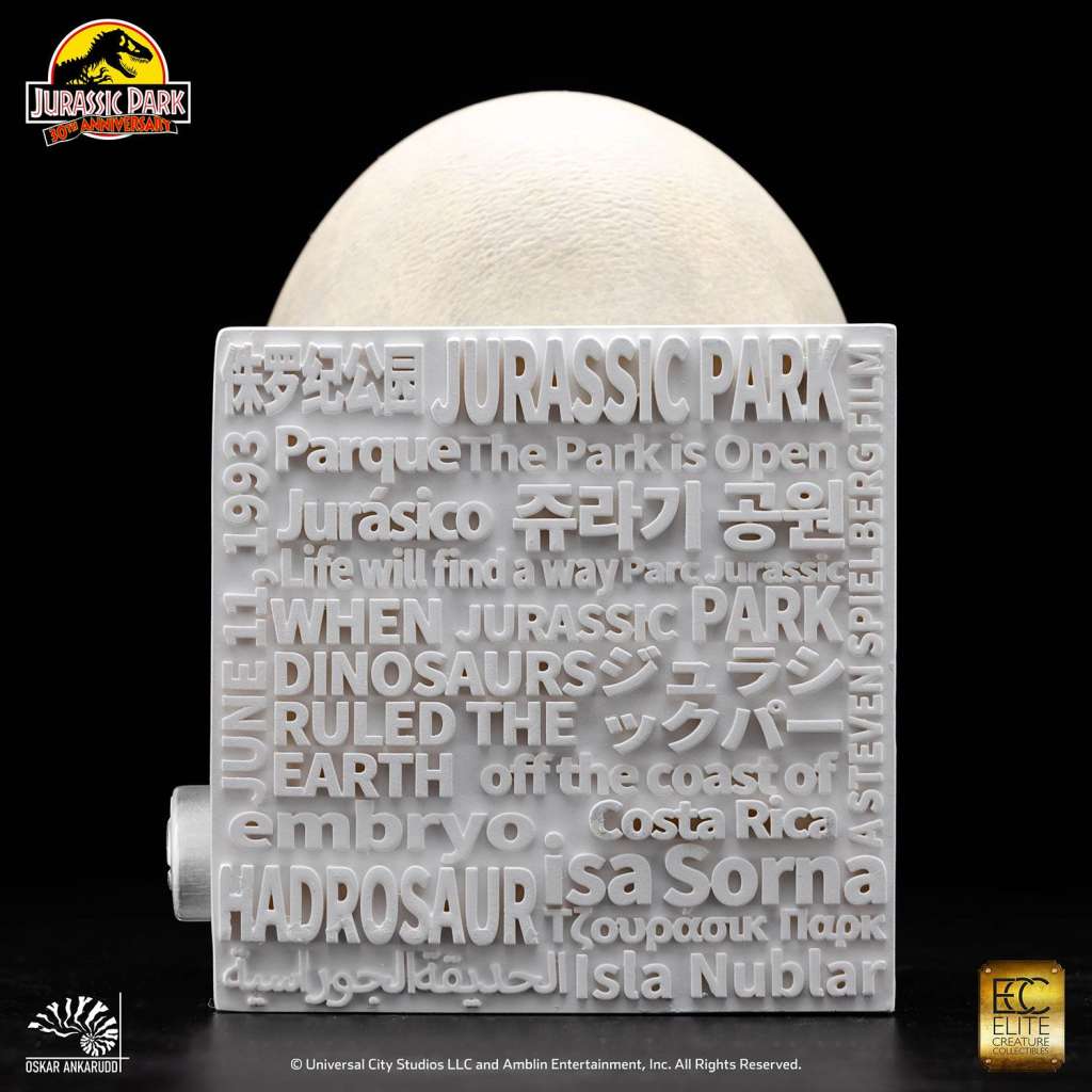 Jurassic park 30th ann hadrosaur egg hatching
