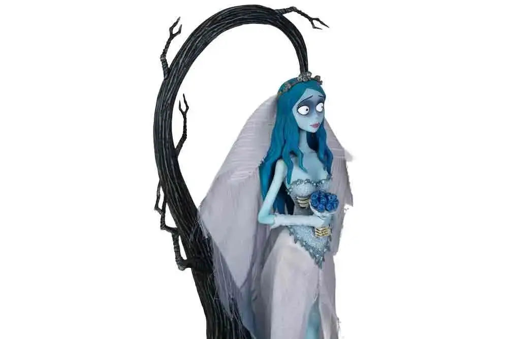 Emily from Novia Cadaver PVC figure 1:10, 21 cm, blue-skinned bridal statue with bouquet