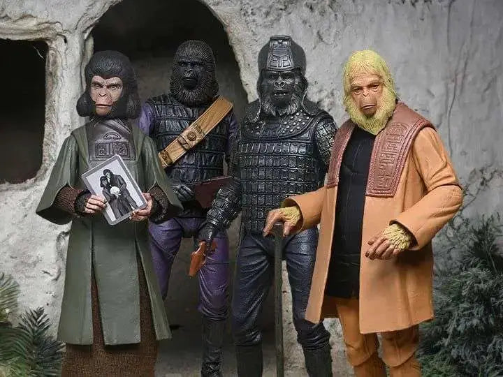Figuras NECA Planet of the Apes, 18 cm, surtido de 4 personajes con ropas y accesorios