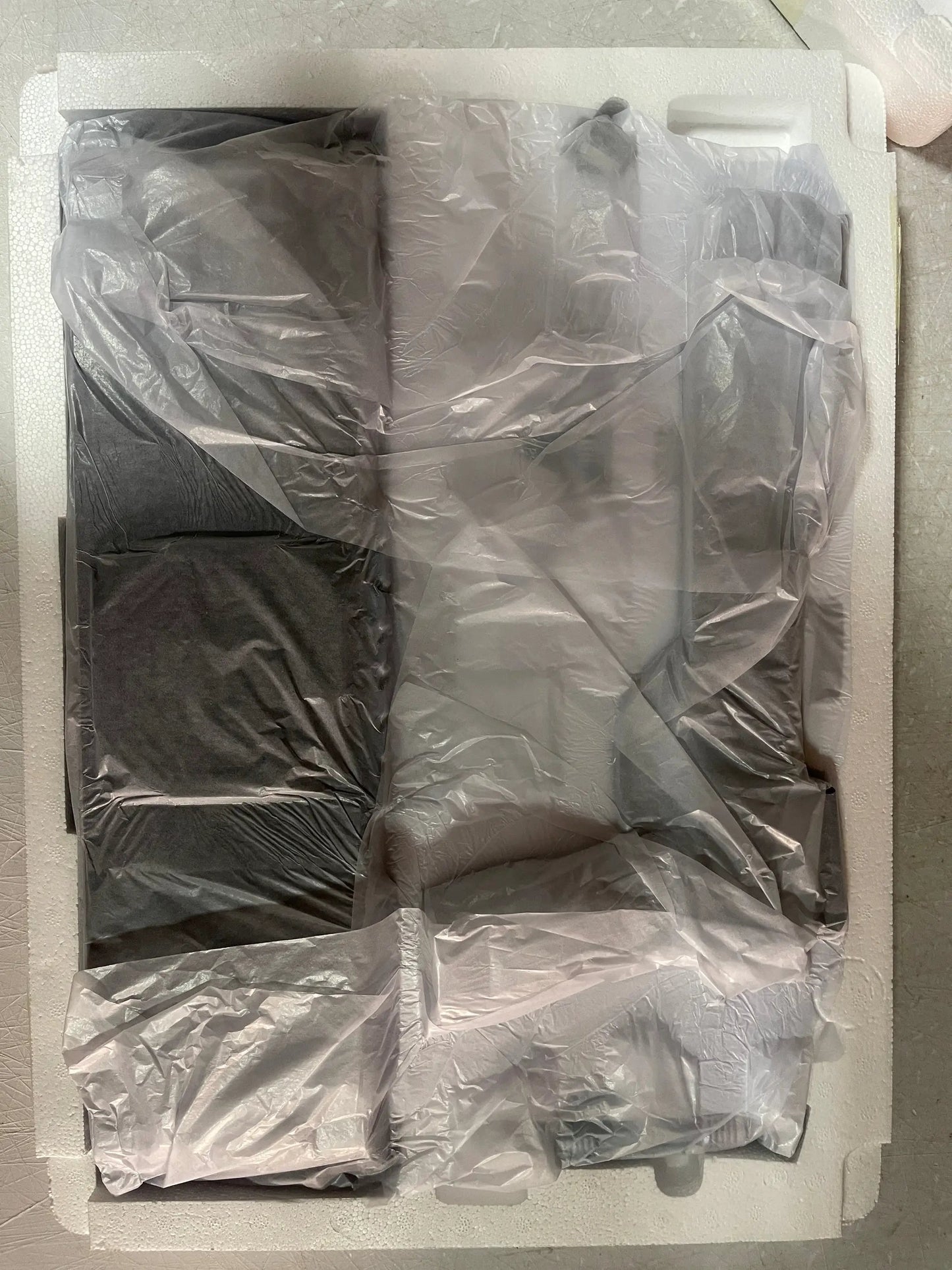 RoboCop 1/1 replica figure, dark grey, Hollywood Collectables; wrapped in protective plastic within foam packaging.