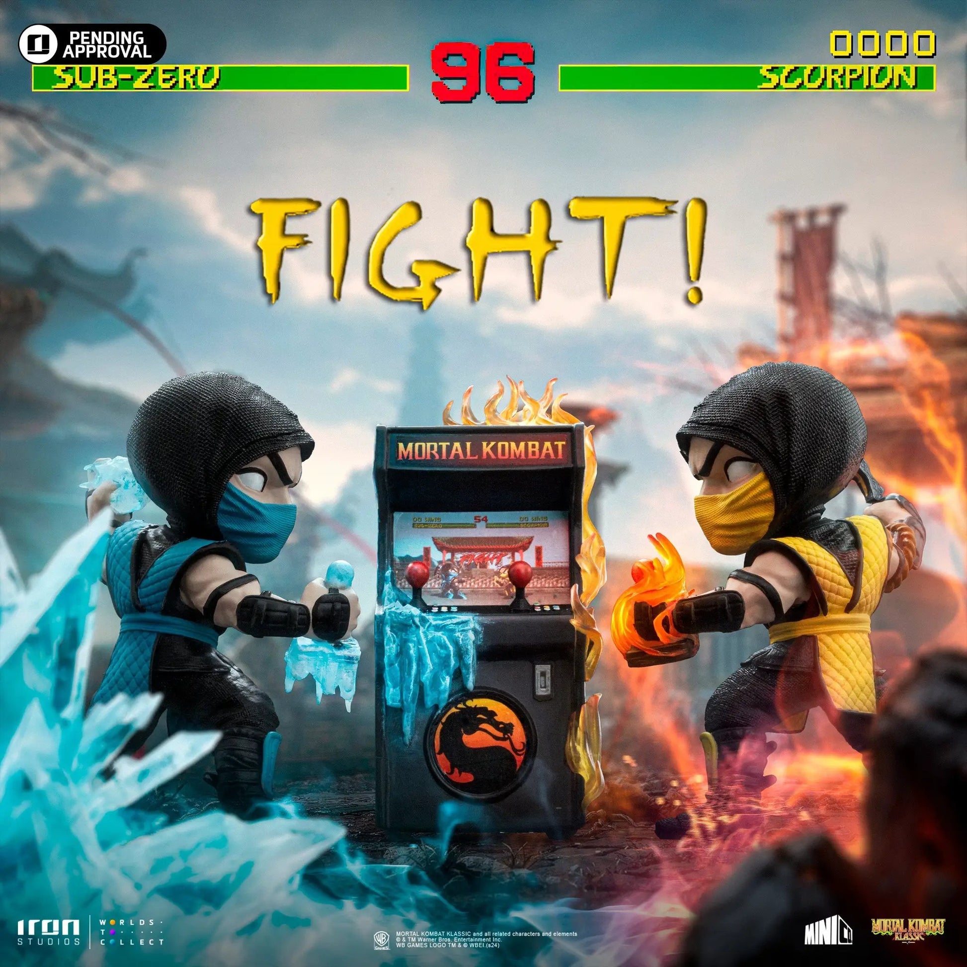 Statue Scorpion vs Sub-Zero Arcade Set (2024 Event Exclusive) - Mortal Kombat - MiniCo - Iron Studios
