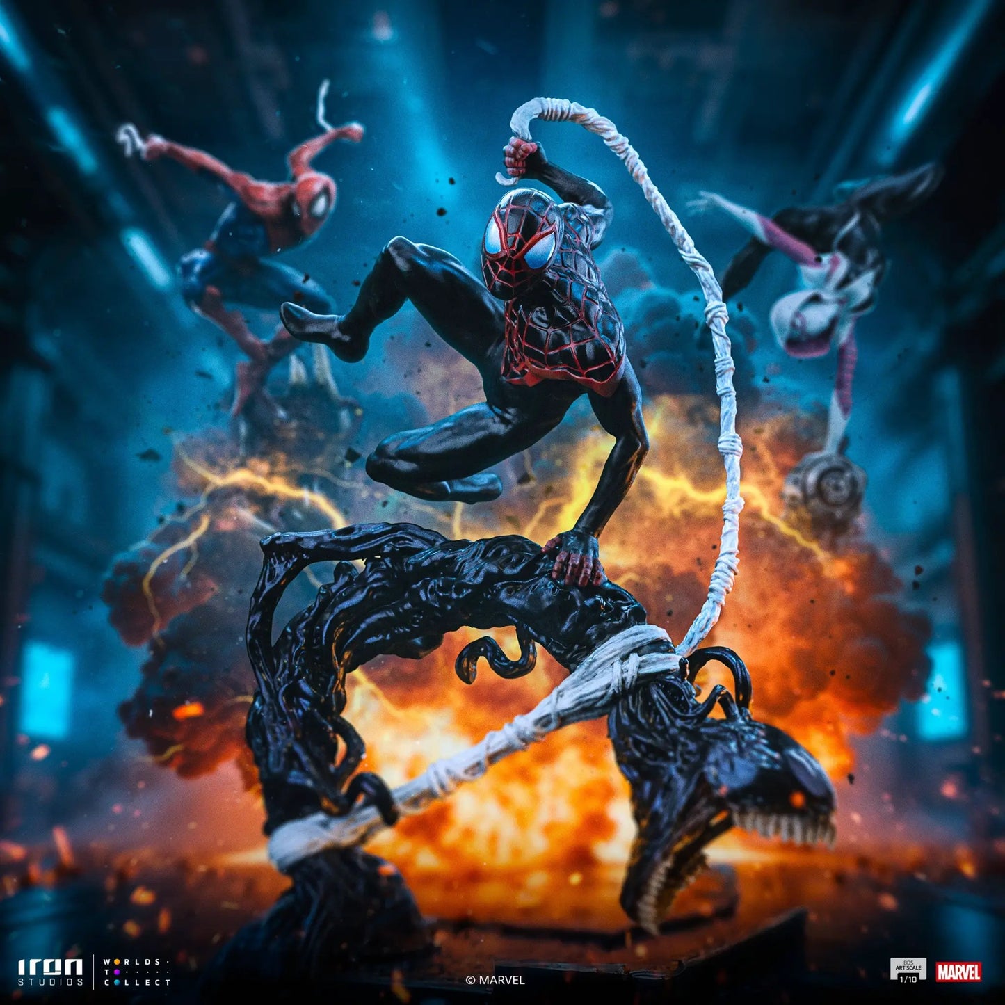 Statue Miles Morales - Spider-Man vs Villains Diorama - BDS Art Scale 1/10 - Iron Studios