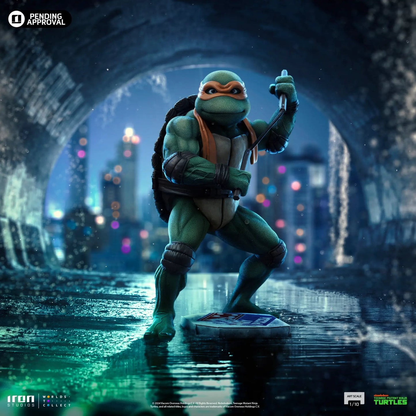 Statue Michelangelo - TMNT Movie - Art Scale 1/10 - Iron Studios