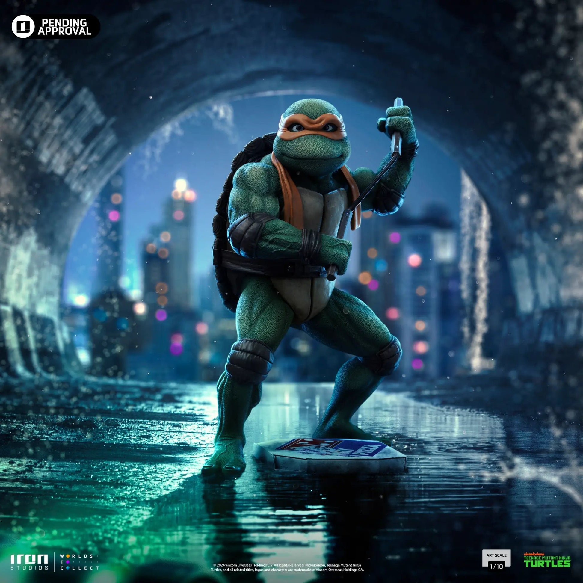 Statue Michelangelo - TMNT Movie - Art Scale 1/10 - Iron Studios