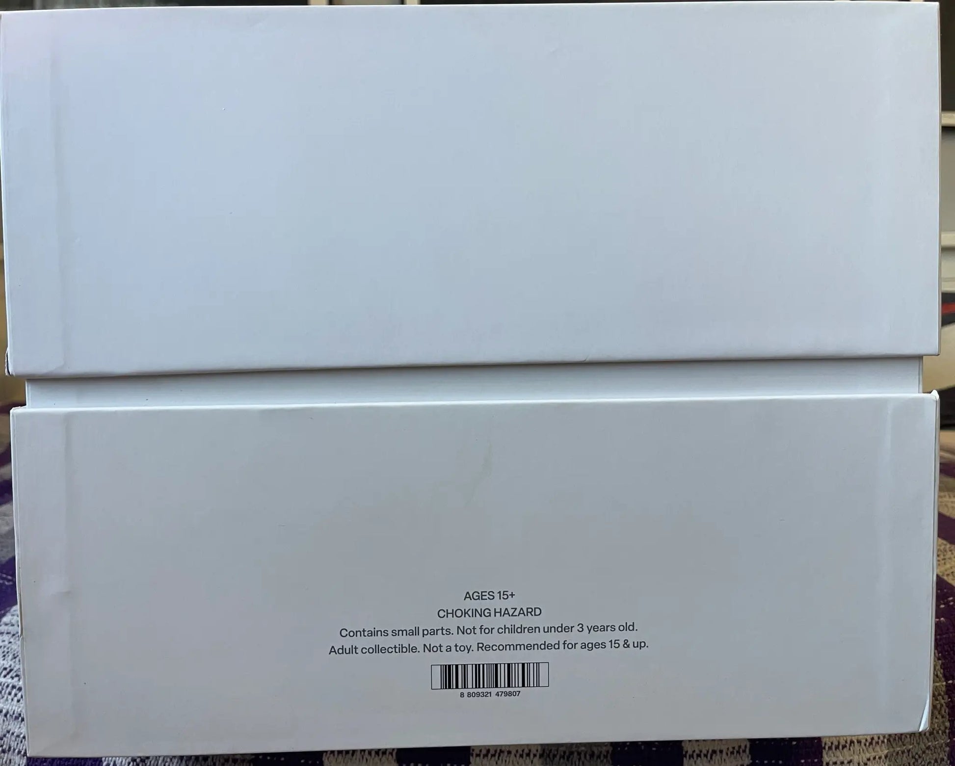 Michael Jackson Black Label 1/4 Scale Statue box by Blitzway, white packaging stacked