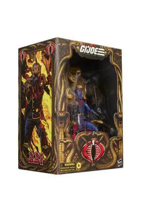 Cobra Commander Dress Uniform action figure, 15 cm, G.I. JOE Classified Series by Hasbro, boxed with Cobra emblem.