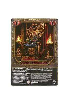 Cobra Commander Dress Uniform action figure, Hasbro G.I. Joe Classified Series, 15 cm, boxed on throne with Cobra logos