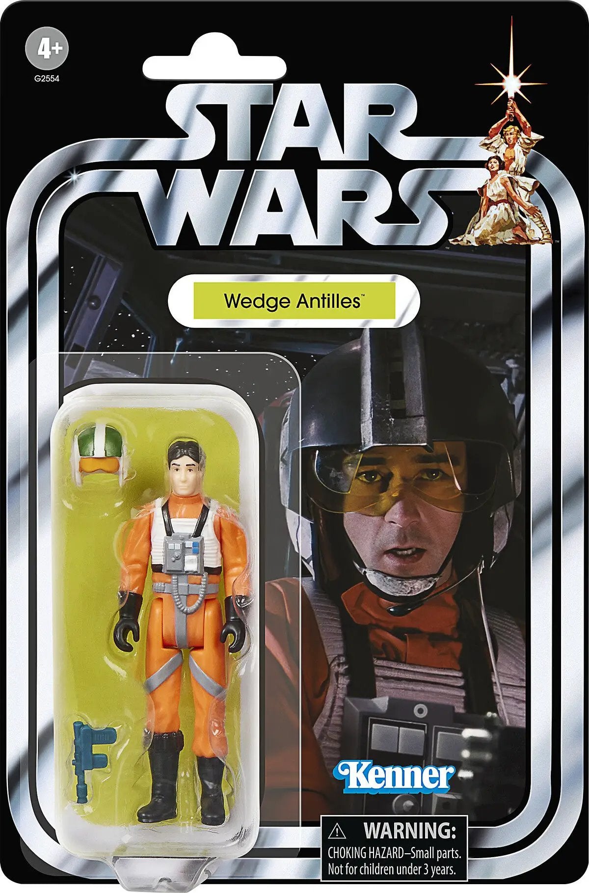 Star Wars A New Hope Retro Collection 6-pack action figures, 10 cm, featuring Wedge Antilles; Hasbro packaging