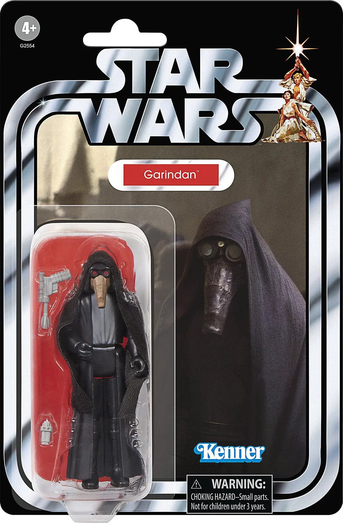 Star Wars A New Hope Retro Collection 6 Figure Pack, 10 cm; Garindan figure visible in Kenner packaging