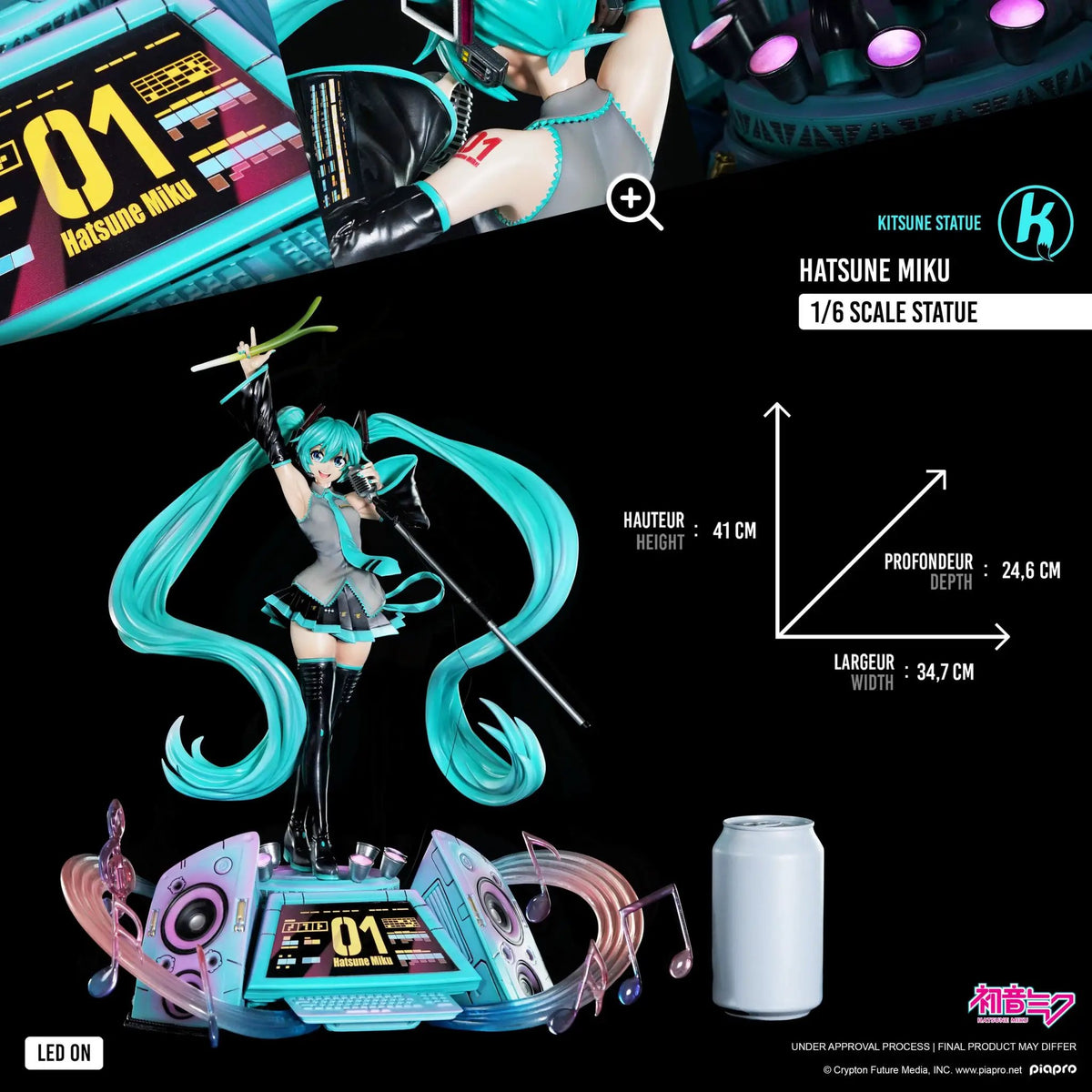 Miku 1/6 Kitsune Statue by KITSUNE, Hatsune Miku 41 cm tall