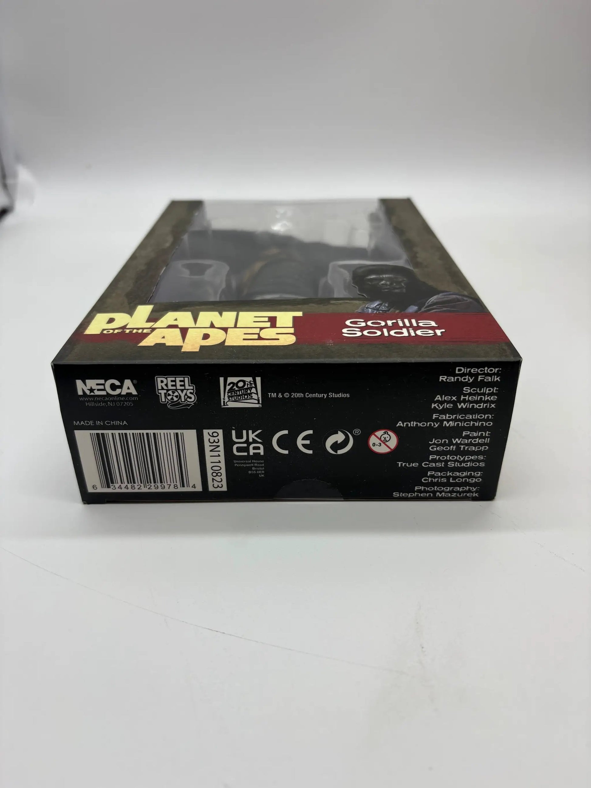 NECA Planet of the Apes Gorilla Soldier action figure in window box, 18 cm