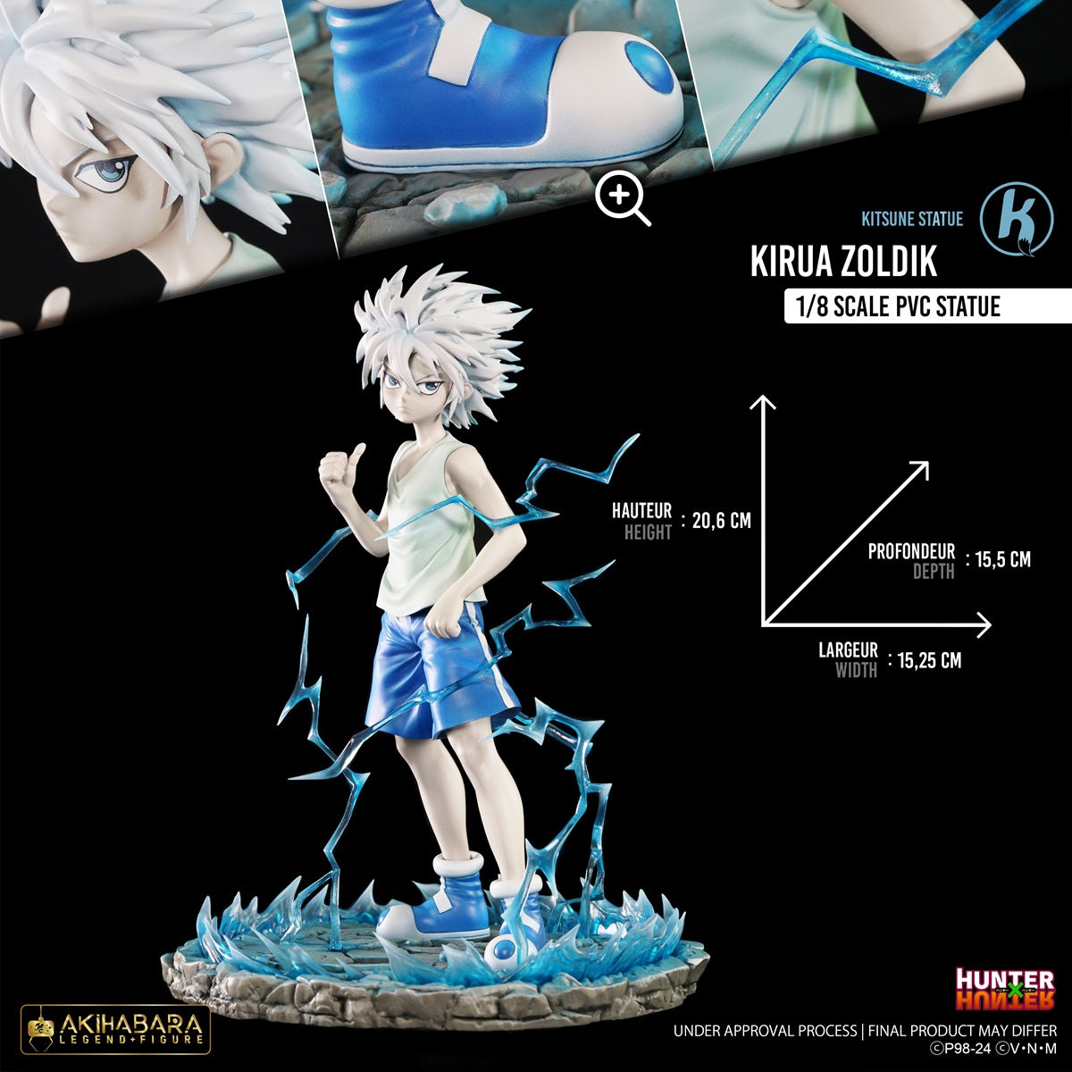 Hunter x Hunter Kirua 1/8 scale PVC Statue 20cm