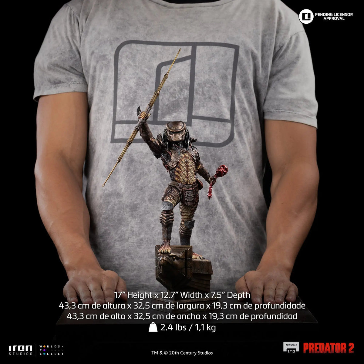 Predator City Hunter statue from Predator 2 in 1/10 scale by Iron Studios.