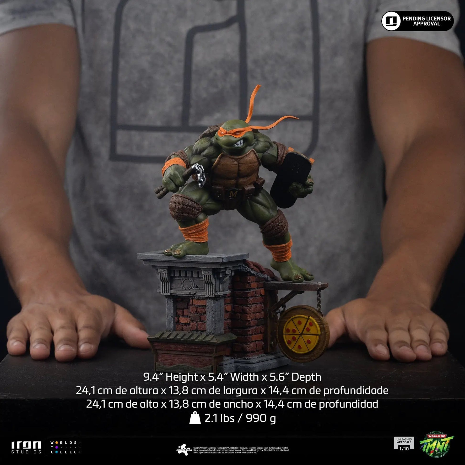 Pre-Order - Statue Michelangelo Unleashed - Teenage Mutant Ninja Turtles - Art Scale 1/10 - Iron Studios