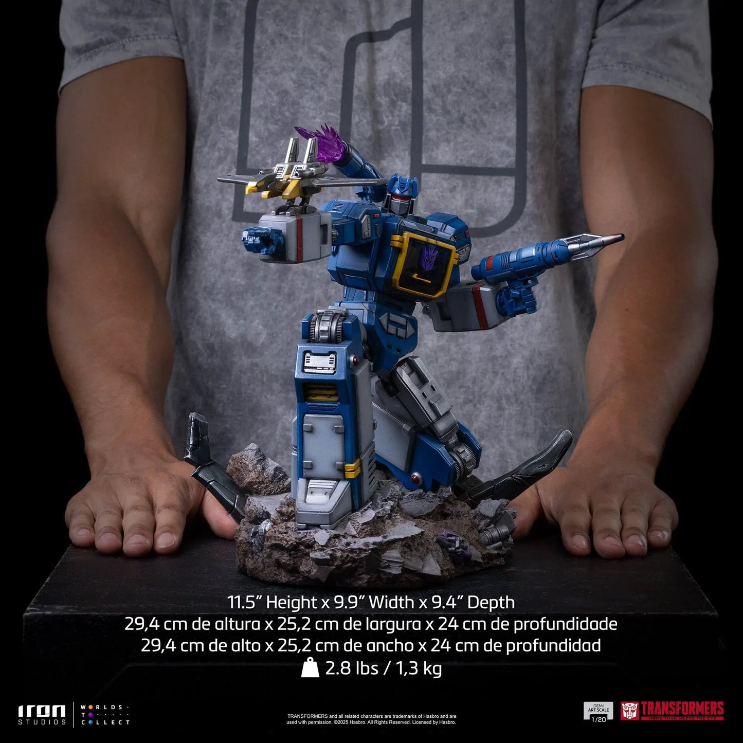 Pre-Order - Statue Soundwave - Transformers - Demi Art Scale 1/20 - Iron Studios