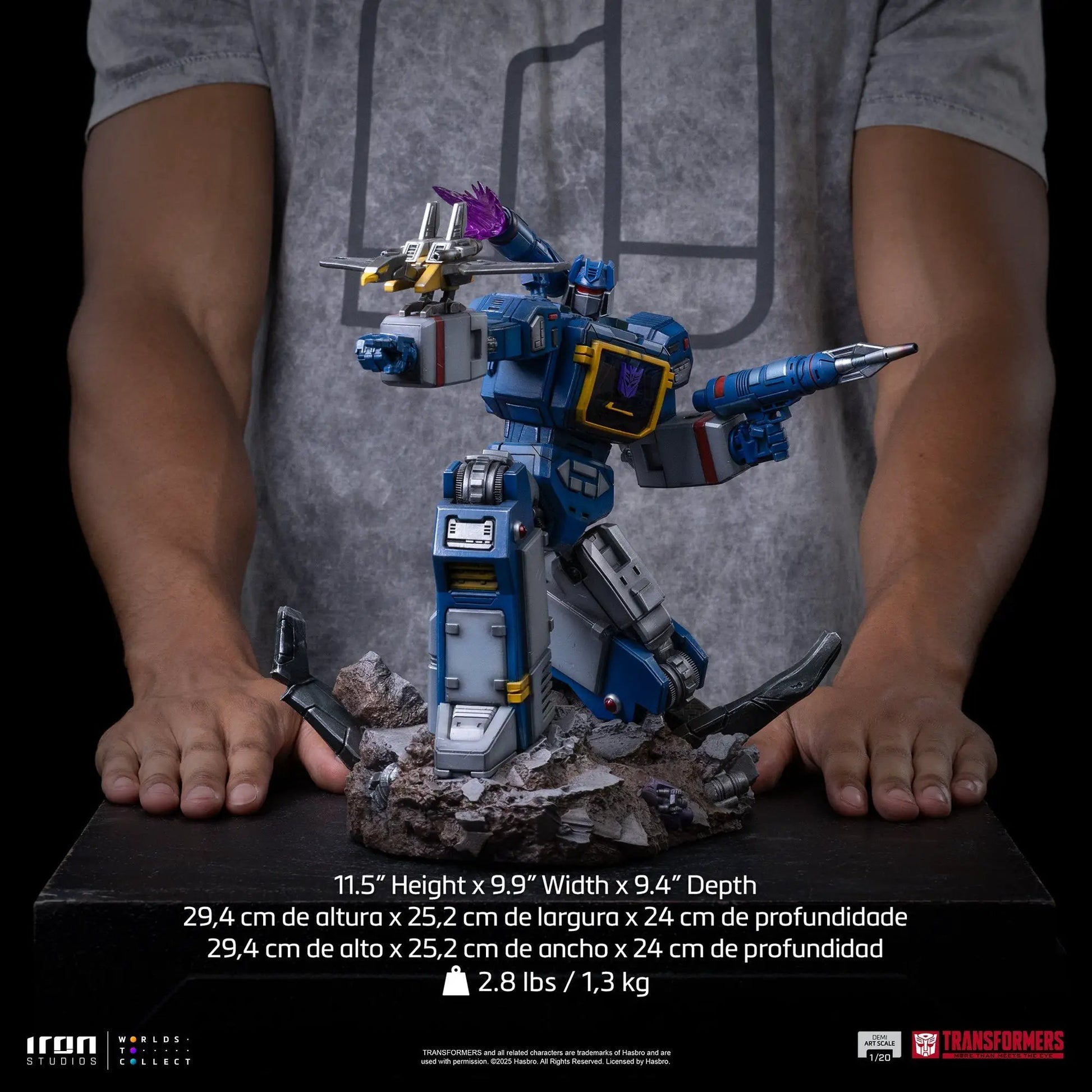 Pre-Order - Statue Soundwave - Transformers - Demi Art Scale 1/20 - Iron Studios