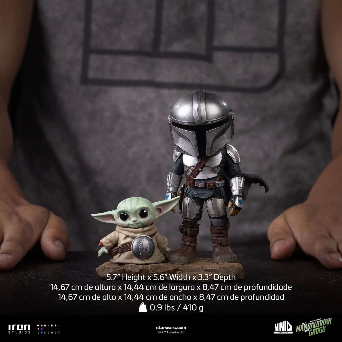 Pre-Order - Statue Mandalorian and Grogu - The Mandalorian - MiniCo - Iron Studios