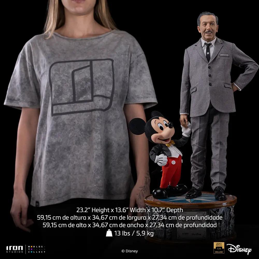 Statue: two figures of Walt Disney & Mickey Mouse from Disney Classics Legacy Replica 1/4 by Iron Studios