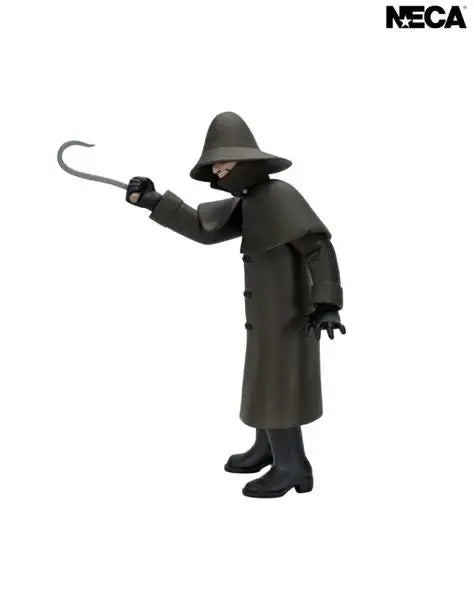 NECA I Know What You Did Last Summer Fisherman Toony Terrors action figure in a dark trench coat with a hook hand.