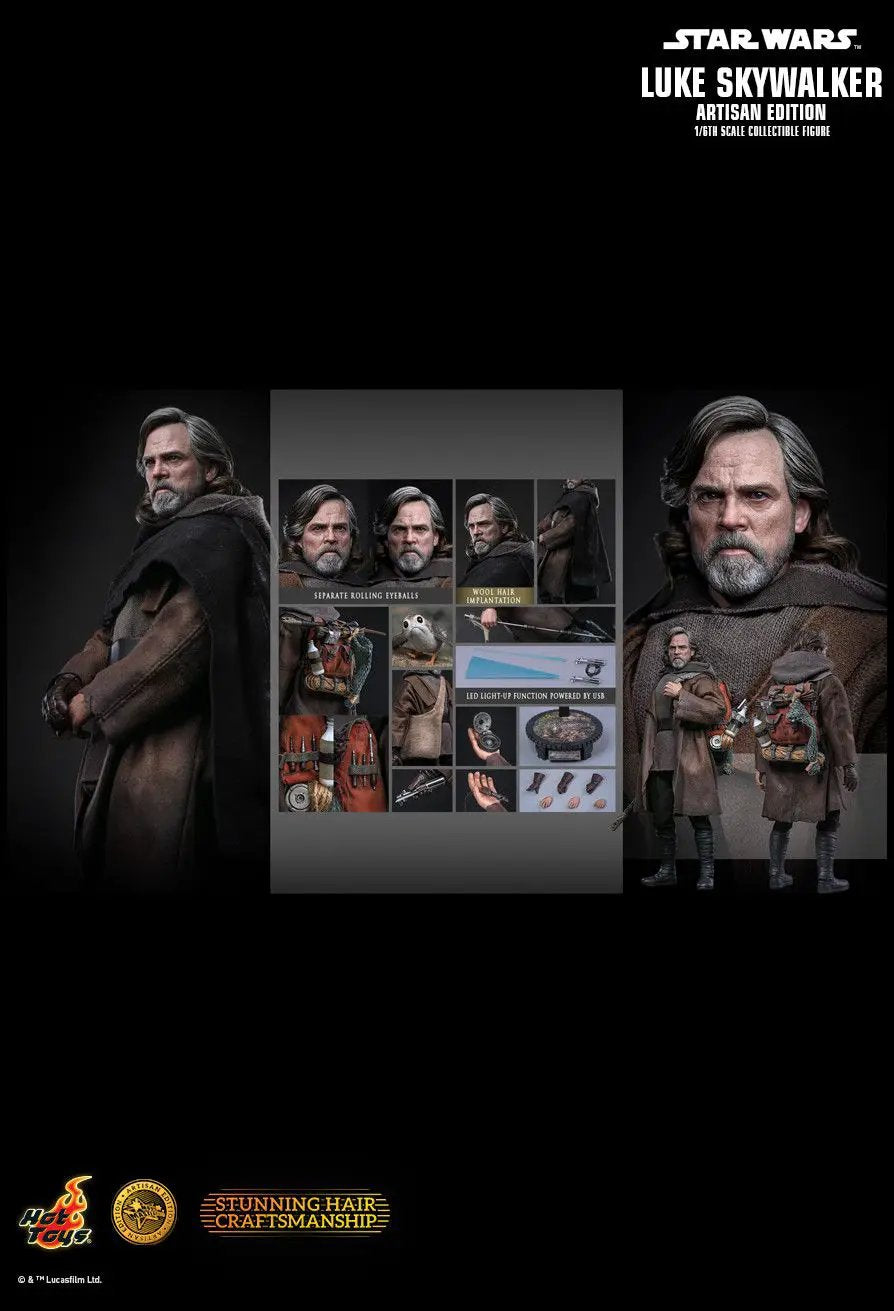 Luke Skywalker Artisan Edition 1/6-scale action figure by HOT TOYS, 29 cm tall
