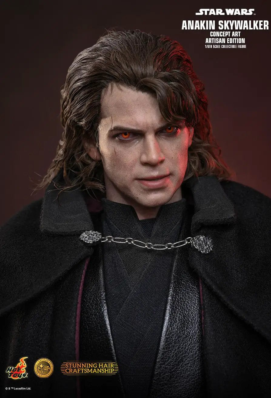 Anakin Skywalker 1/6 Concept Art Artisan Edition figure by Hot Toys with black cloak