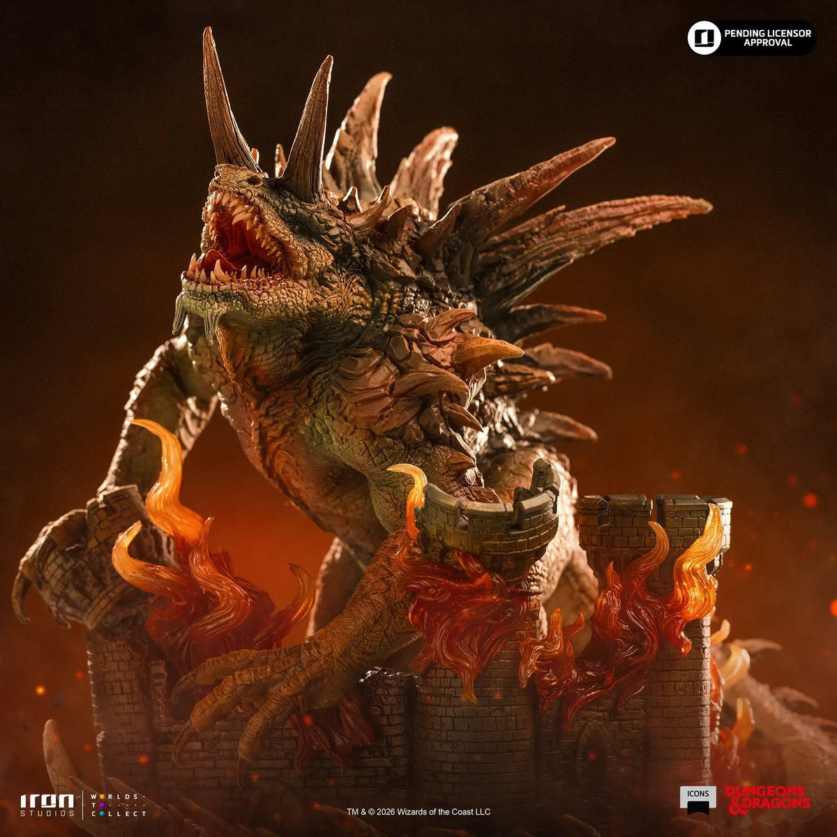 Statue of Tarrasque from D&D Icons by Iron Studios