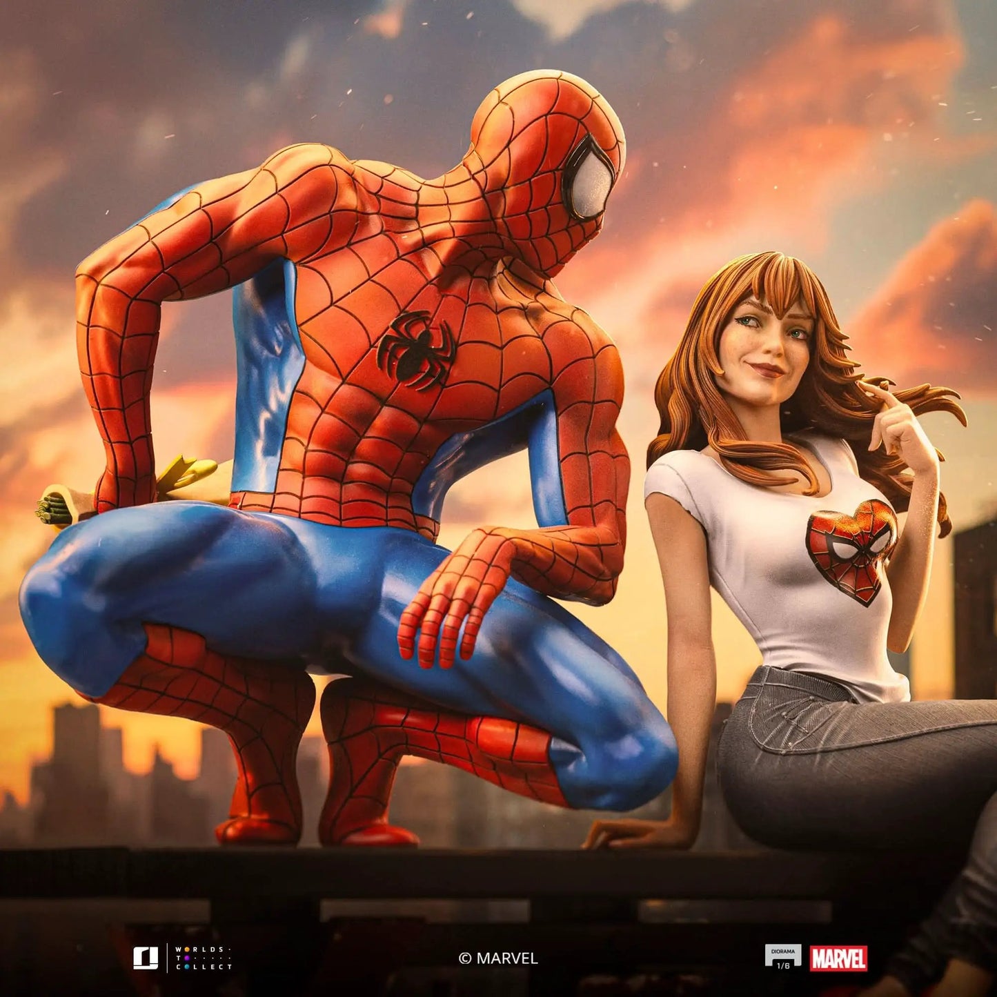 Pre-Order - Statue Spider-Man and Mary Jane - Marvel Comics - Diorama 1/6 - Iron Studios