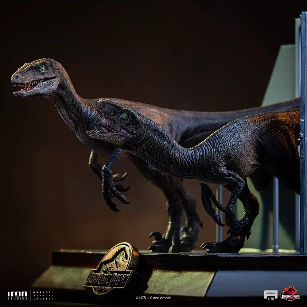 Pre-Order - Statue Raptors at the Kitchen's Door - Jurassic Park - Art Scale 1/10 - Iron Studios