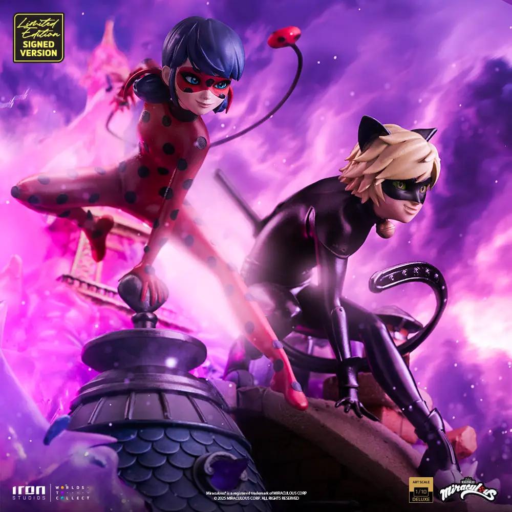 Pre-Order - Ladybug and Cat Noir - Miraculous 10th Anniversary Signed Edition - Deluxe Art Scale 1/10 - Iron Studios