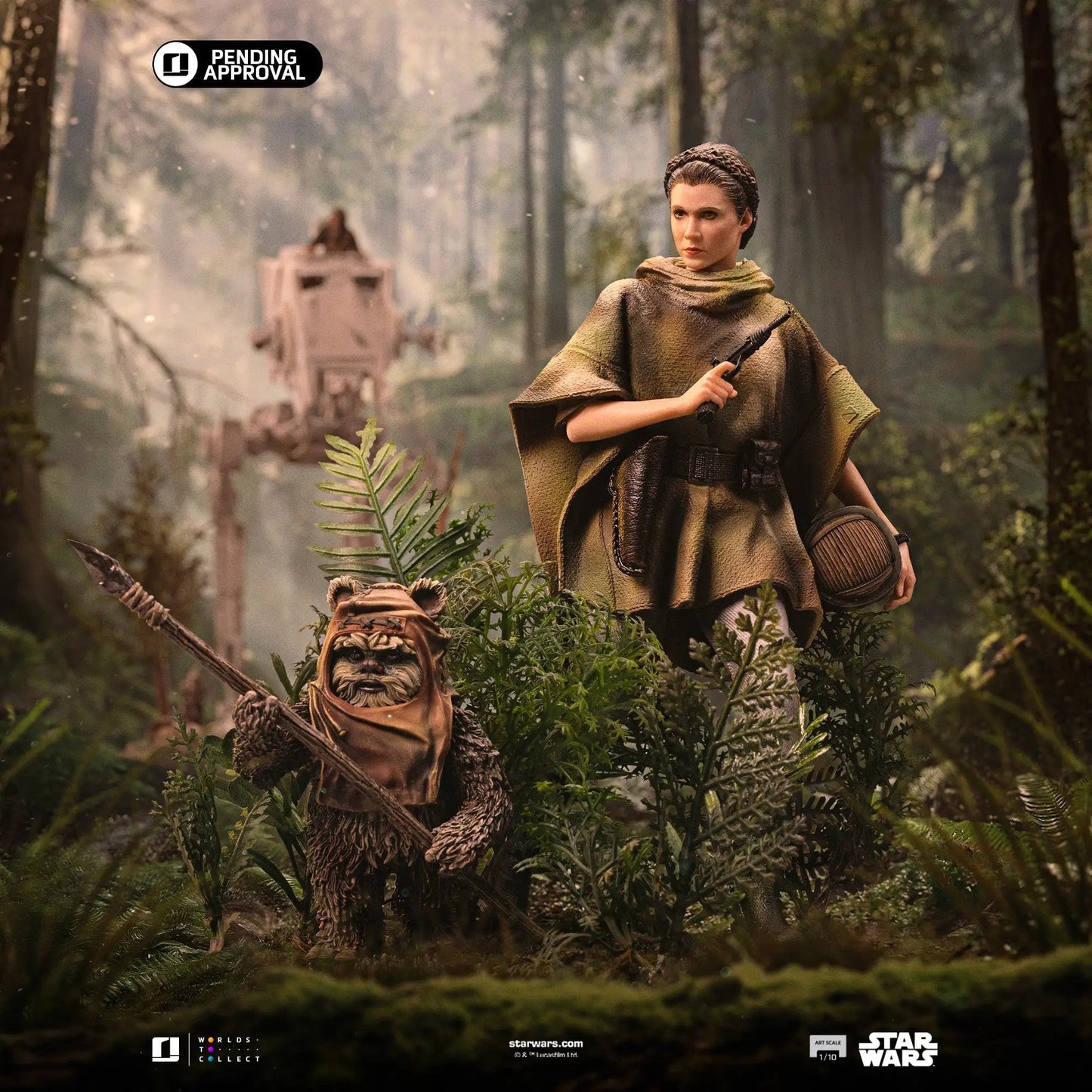 Pre-Order - Statue Leia and Wicket  -  Star Wars Episode VI - Art Scale 1/10 - Iron Studios