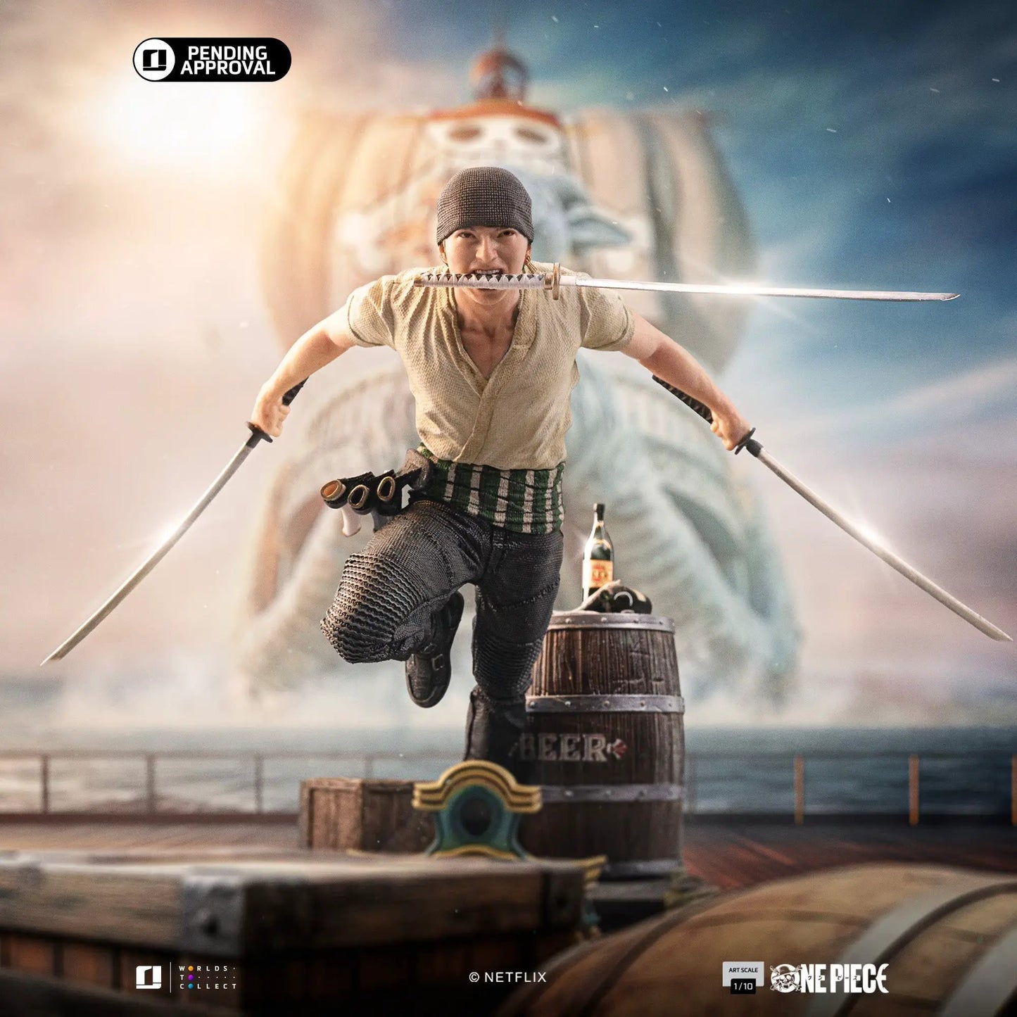 Pre-Order - Statue Roronoa Zoro - One Piece - Art Scale 1/10 - Iron Studios