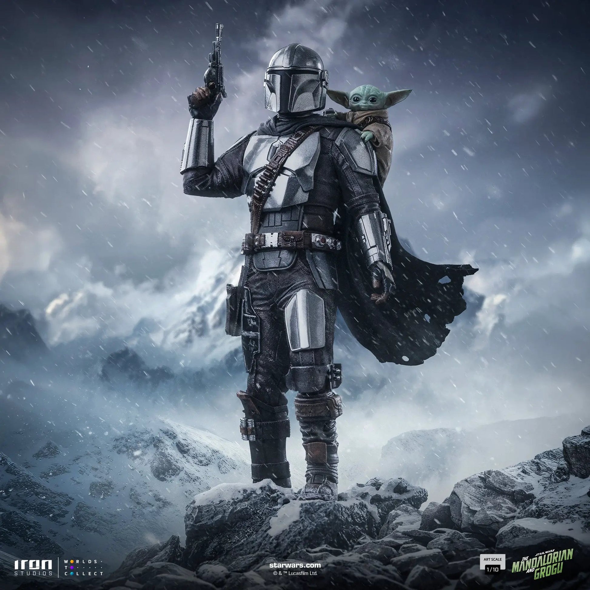 Pre-Order - Statue Mandalorian and Grogu - The Mandalorian and Grogu Movie - Art Scale 1/10 - Iron Studios