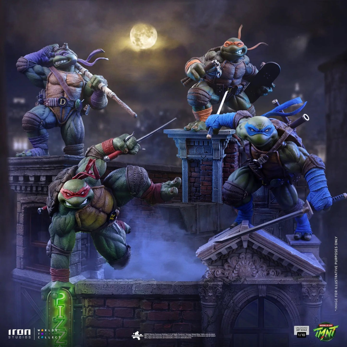 Pre-Order - Statue Leonardo Unleashed - Teenage Mutant Ninja Turtles - Art Scale 1/10 - Iron Studios