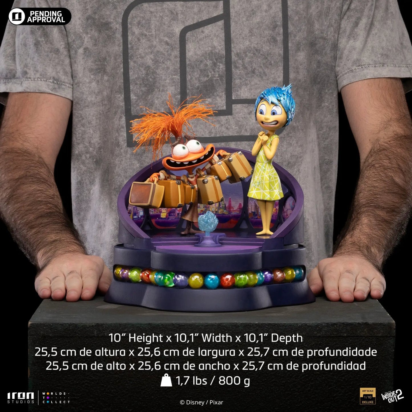 Pre-Order - Statue Joy and Anxiety Deluxe - Inside Out 2 - Art Scale 1/10 - Iron Studios