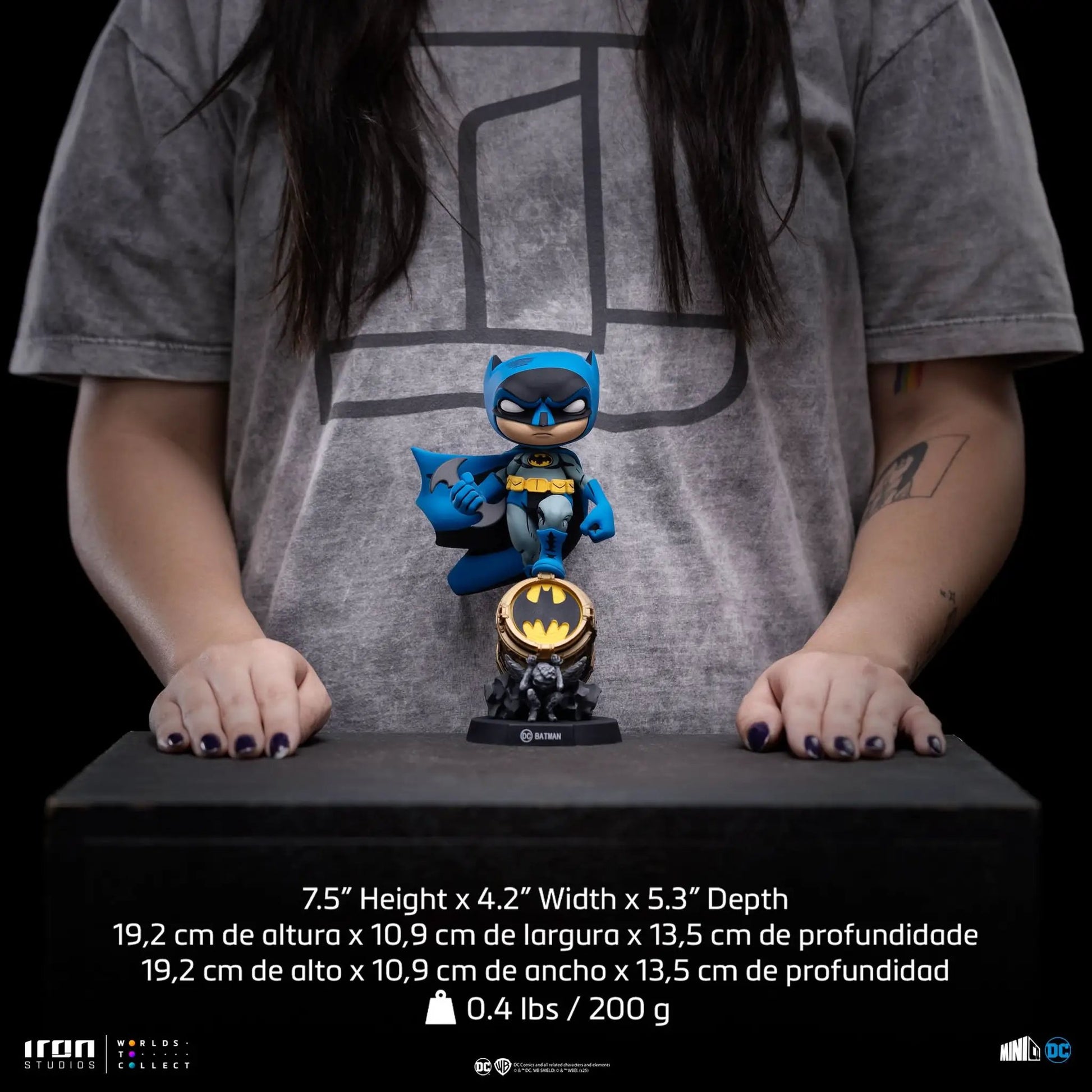 Statue Batman (Blue Version) - DC Comics - Minico - Iron Studios