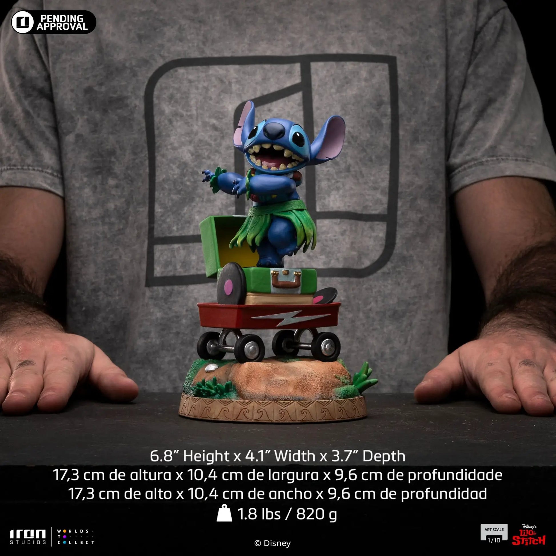 Statue Stitch Hula - Disney Classics - Art Scale 1/10 - Iron Studios