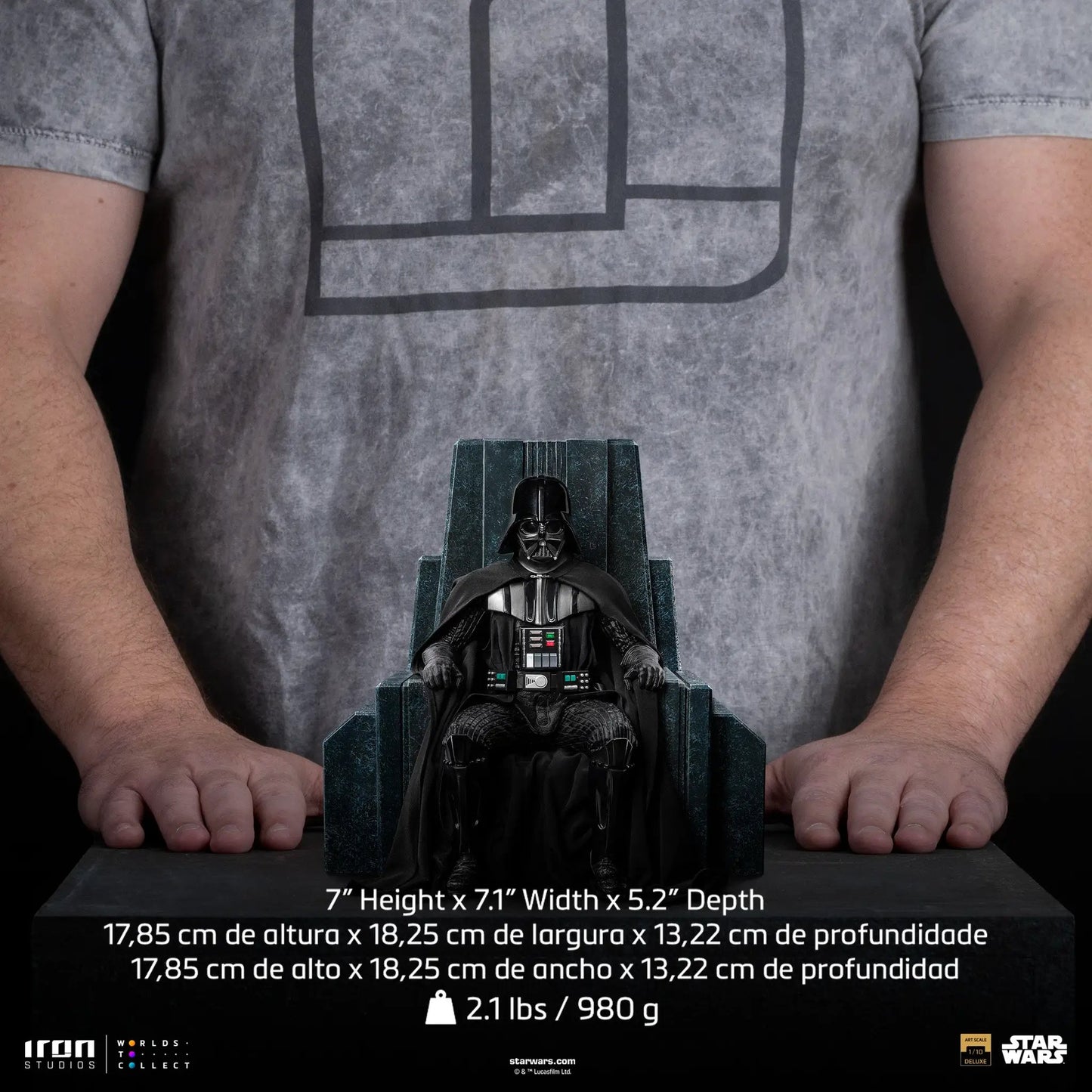 Statue Darth Vader on Throne - Star Wars: Obi-Wan Kenobi Series - Art Scale 1/10 - Iron Studios