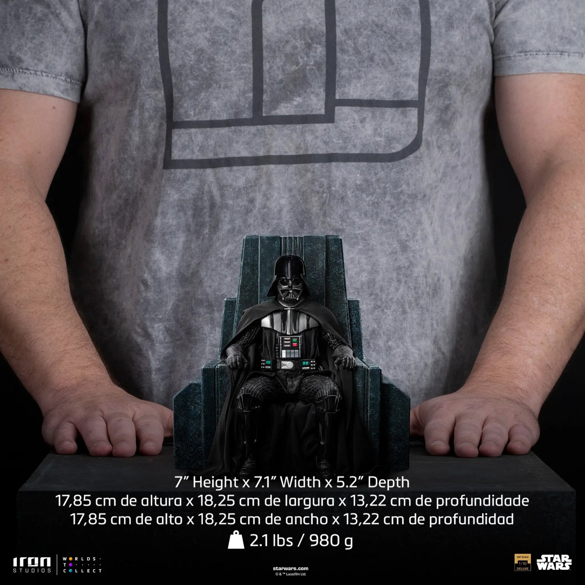 Statue Darth Vader on Throne - Star Wars: Obi-Wan Kenobi Series - Art Scale 1/10 - Iron Studios