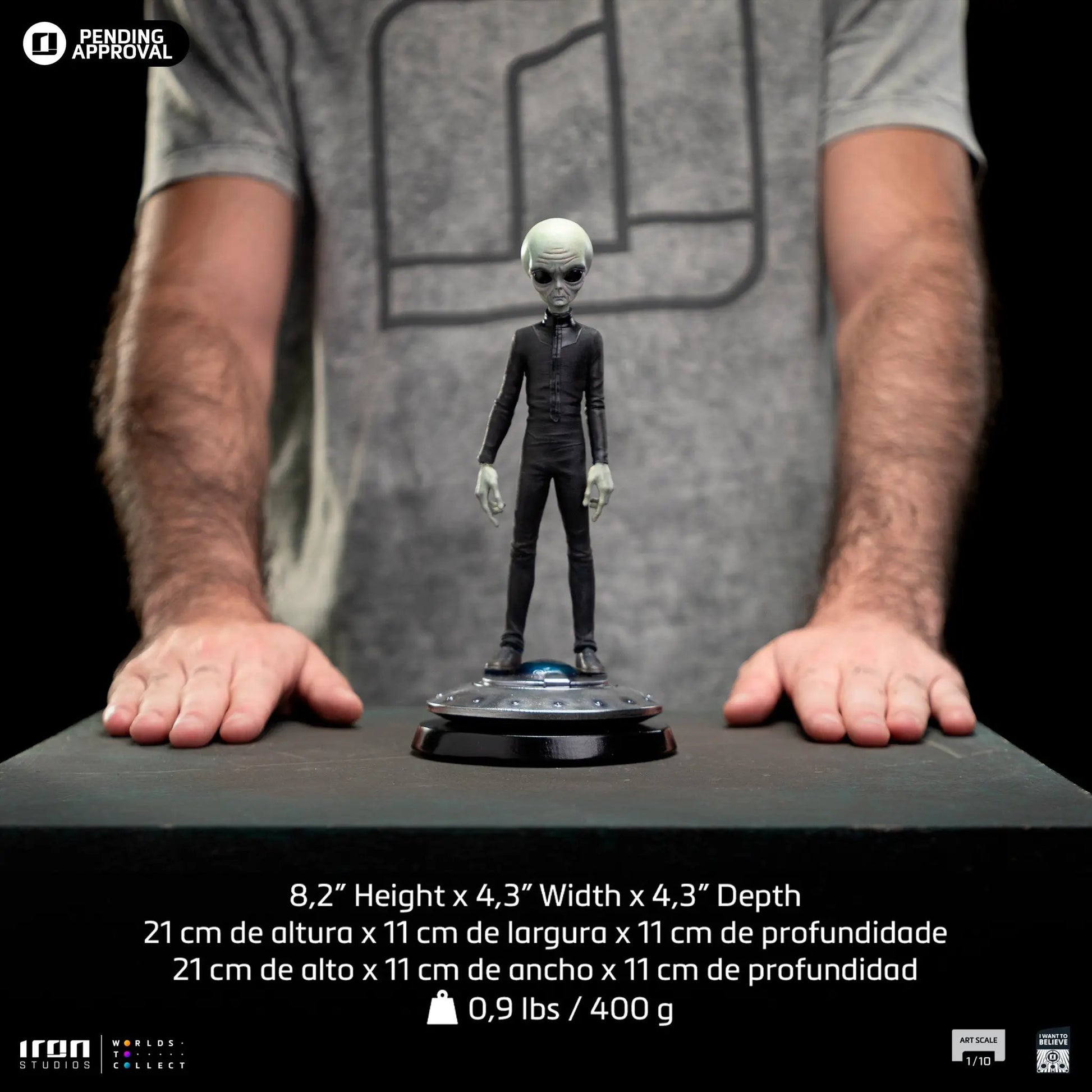 Statue Alien Grey - I Want To Believe - Art Scale 1/10 - Iron Studios