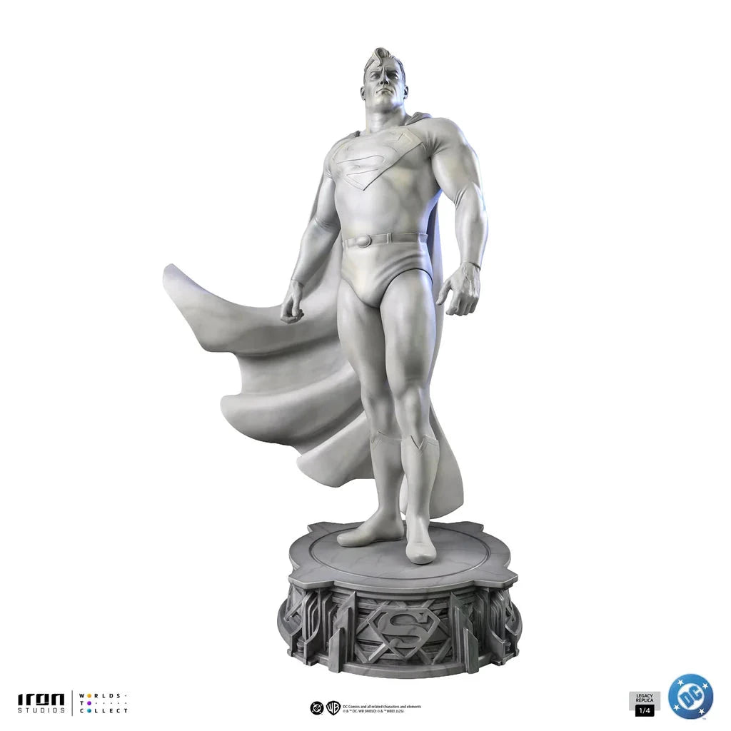 Statue Superman Marble Version 1/4 scale by Iron Studios, DC Trinity Legacy replica