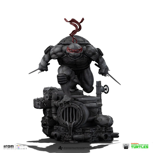 Raphael Black and White Variant TMNT statue, BDS Art Scale 1/10 by Iron Studios