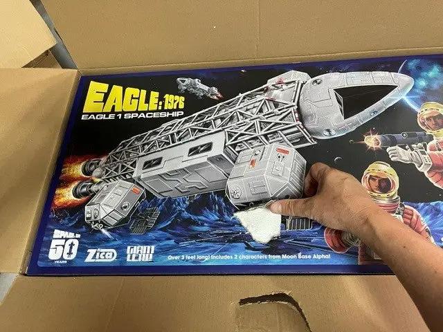 Space 1999 Eagle 1 spaceship playset by ZICA TOYS, blue packaging with large ship artwork