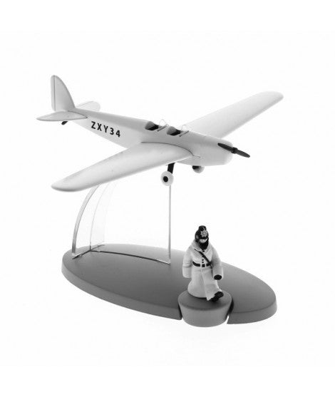 Figura de colección Tintin avíon Nr.47 - L'AVION DE LA POLICE ALLEMANDE ET TINTIN - SOVIETS