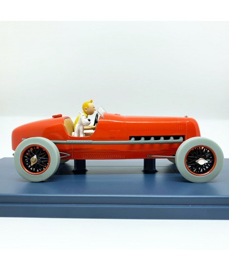 Tintin coche escala 1/24 -el bolido rojo " Los cigarros de Faraón" Nº 01