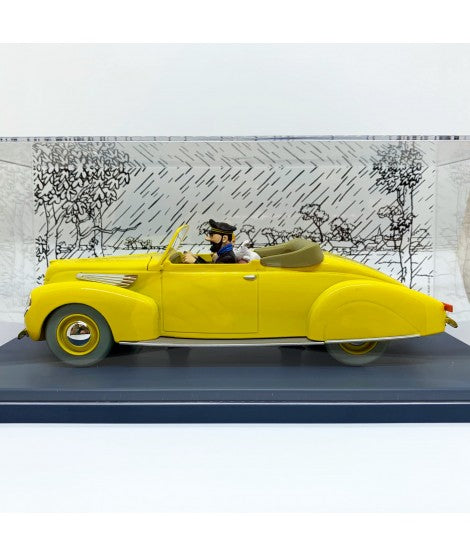 Tintin coche escala 1/24 -el Lincoln Zephyr "Las 7 bolas de cristal" Nº02